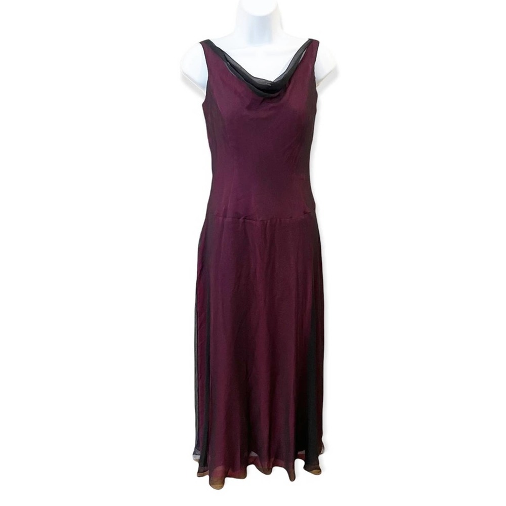 Jim Hjelm Occassions Chiffon Bridal Special Occassion Dress Sleeveless Size 4